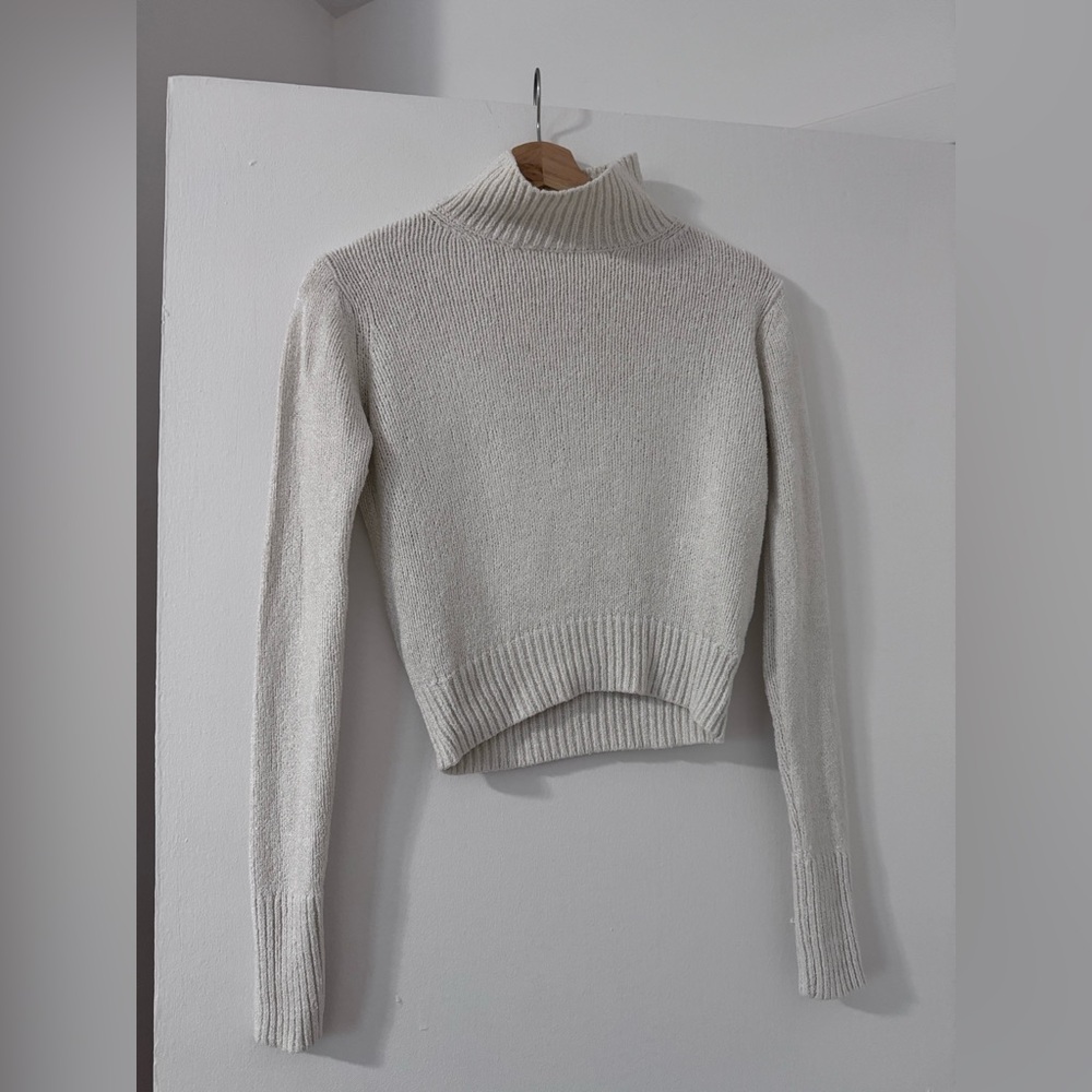 Wilfred Cream Cowl Neck Sweater